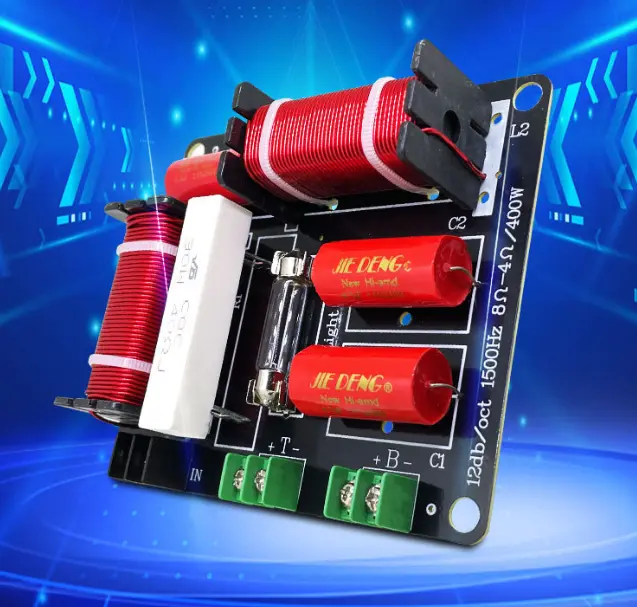 Mạch phân tần loa 2 đường tiếng 400w sử dụng cho loa bass to 30-40-50 CÔNG SUẤT LỚN có bảo vệ chống cháy treble, đầu nối sẵn không cần hàn dây 2