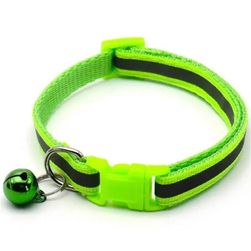 Product Introduction of Pet Accessories Dog Cat Collar Bell Colorful Reflective Pattern Adjustable Collars for Puppy Kitten DIY Small Animal 5