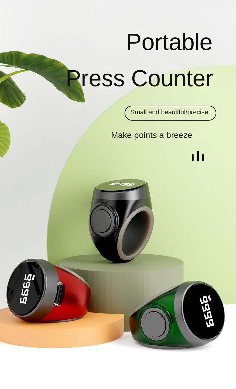 Product Introduction of tasbih digital cantik Smart Counting Ring, Waterproof, for Muslims, Zikr, Numbers,Tasbeeh 0