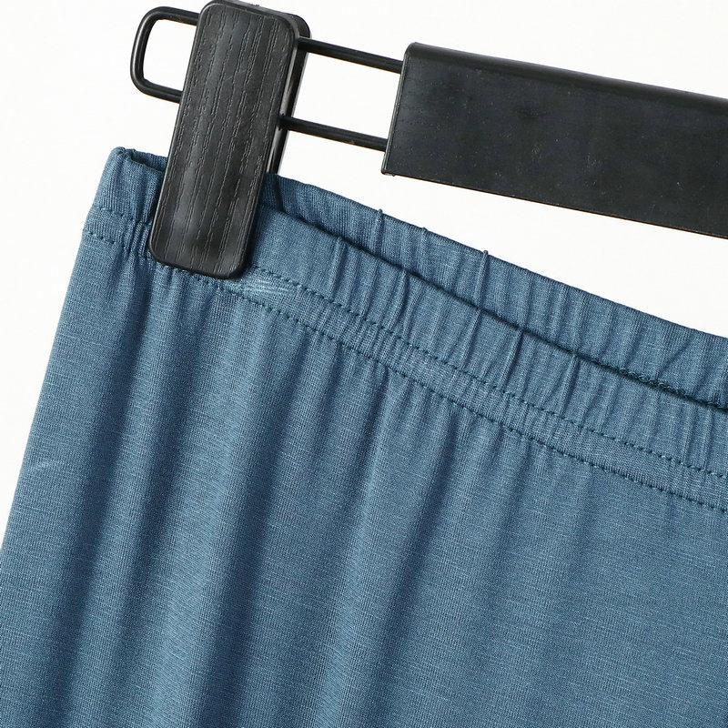 Product Introduction of Women's summer cropped pants modal thin home cotton plus large size high waist slim pajamas Loungewear Nightwear Womenswear Lingerie Homewear Pjs Trouser Basic Minimalist 5