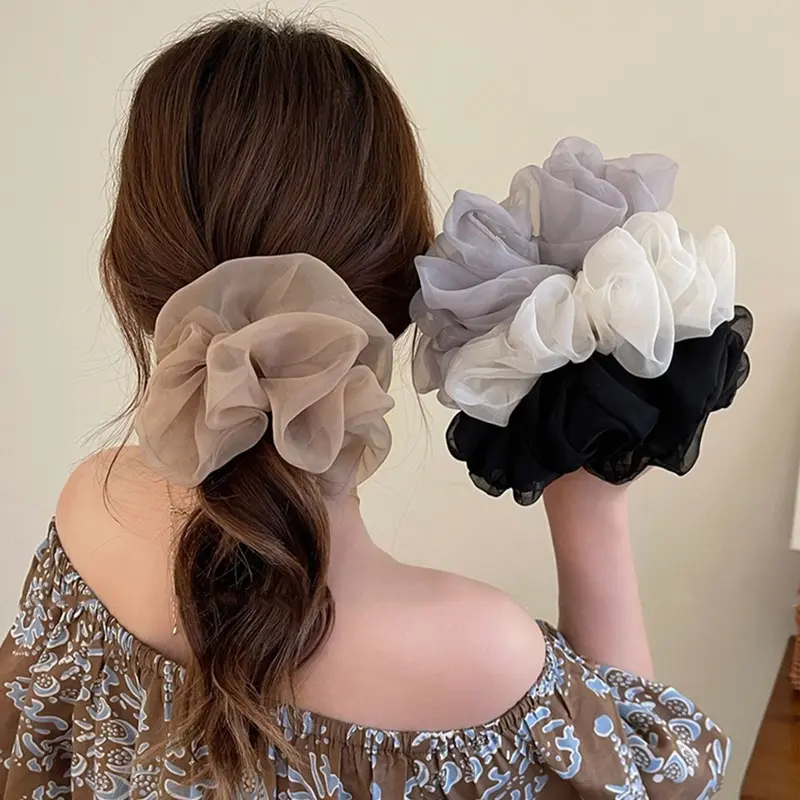 Scrunchie Voan, Phong Cách Ngọt Ngào Và Nhẹ Nhàng, Dây Buộc Tóc Thanh Lịch Và Dễ Phối Đồ Dây Buộc Tóc, Phong Cách Công Chúa Thanh Lịch Kiểu Pháp, Phụ Kiện Tóc Nữ Women 2