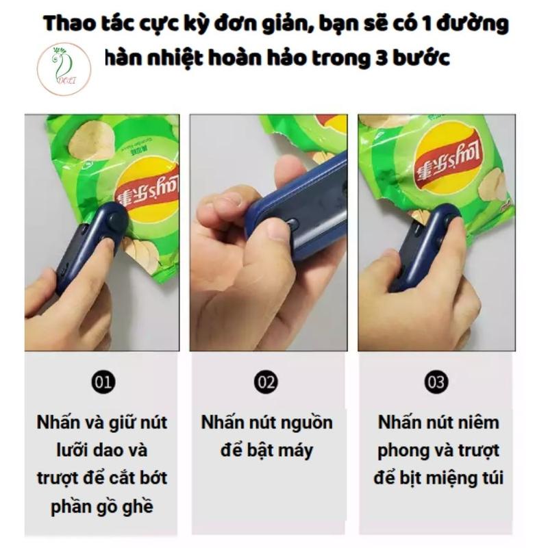 Máy Hàn Miệng Túi Mini Cầm Tay DOLI - Sạc USB Type-C, Tiện Lợi Cho Đóng Gói Thực Phẩm 1