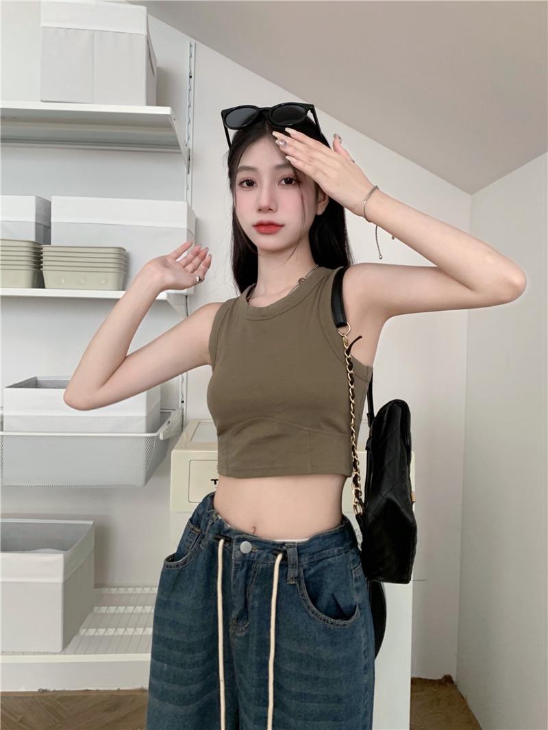 Product Introduction of Áo Ba lỗ Nữ Áo Croptop Cotton Mềm Mịn Kèm Mút Đệm Ngực Dáng Ngắn Siêu Hot Hàng QC Loại 1 Màu Đen, 5 Màu Kem Đệm Lót Women Thun áo croptop cóáotrong 17