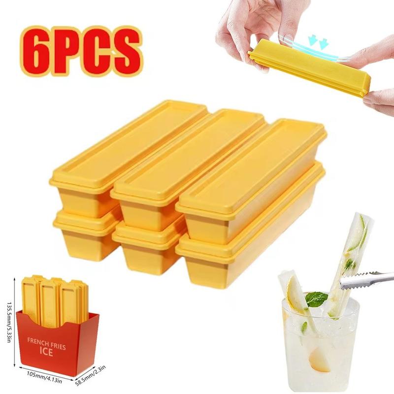 New Rectangle Ice Cube Trays Easy Release Reusable Long Ice Stick ...