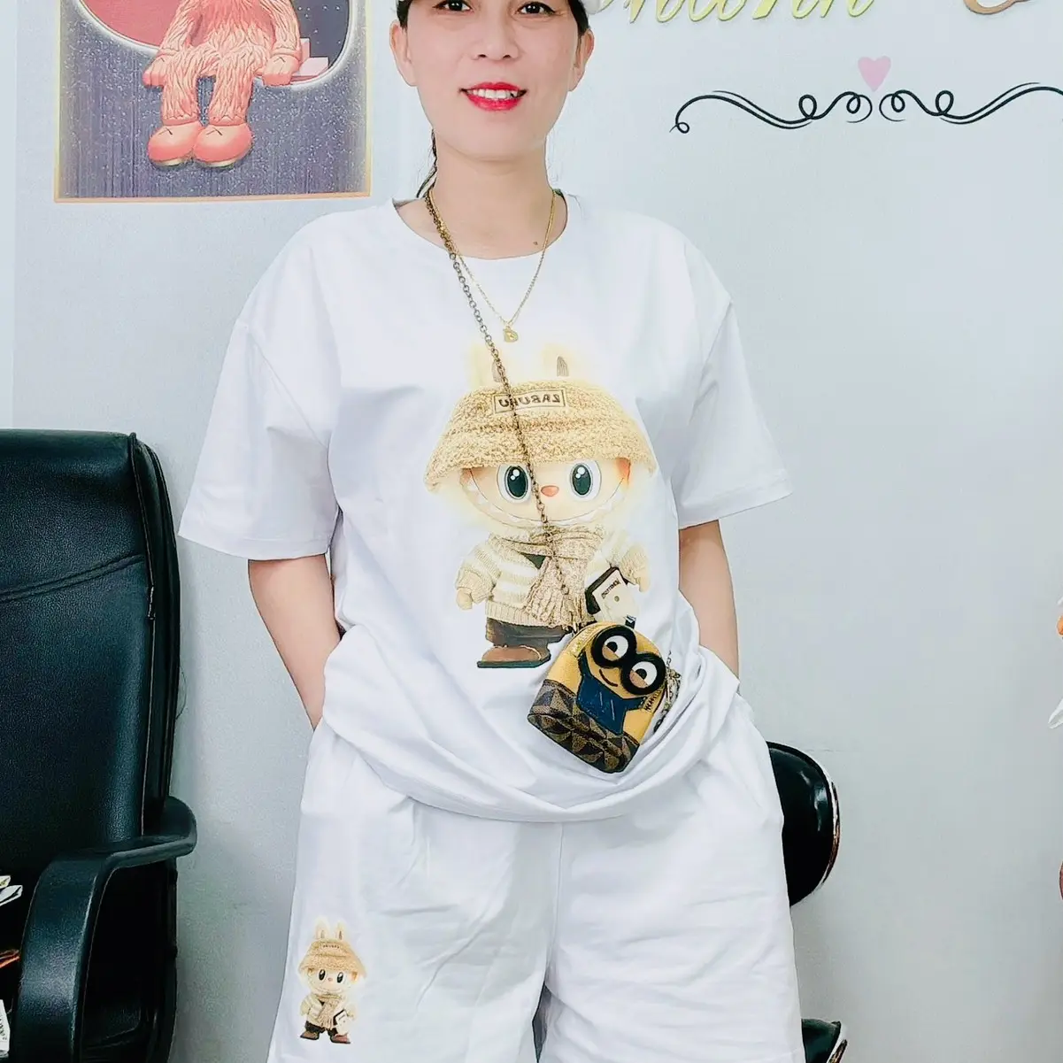 MÃ _G 189 :BỘ THUN THÁI T&A PHOM RỘNG 45-75kg Chất cotton co giãn bốn chiều,mềm mịn mát.tay ngắn,quần đùi cạp lưng thun .phong cách thể thao. Tập Thể Dục