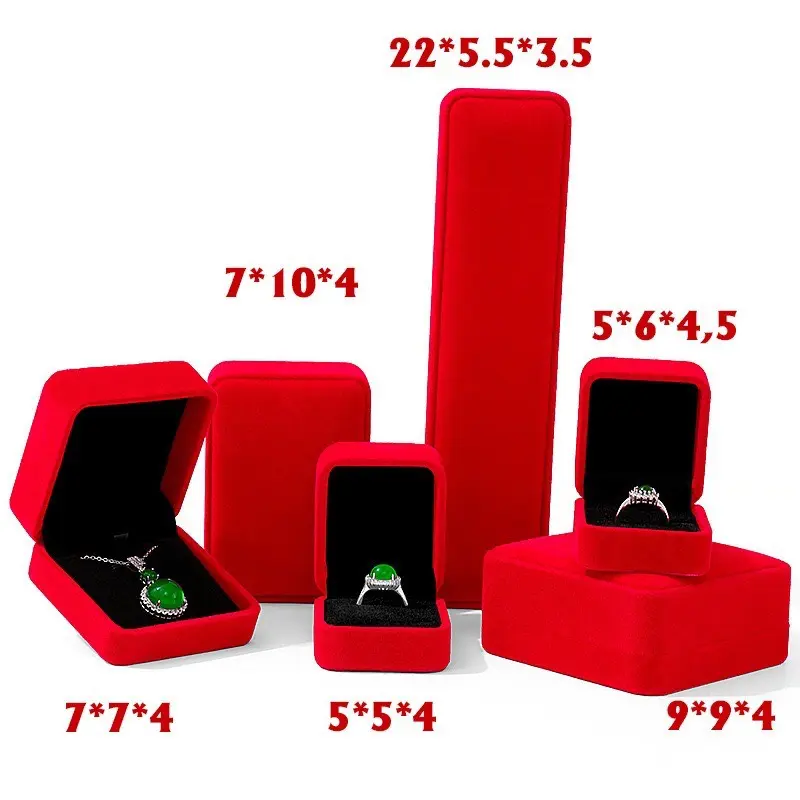 [ Hộp Nhung ]Hộp nhung đựng nhẫn, vòng tay, vòng cổ, dây chuyền trang sức nắp gập 1