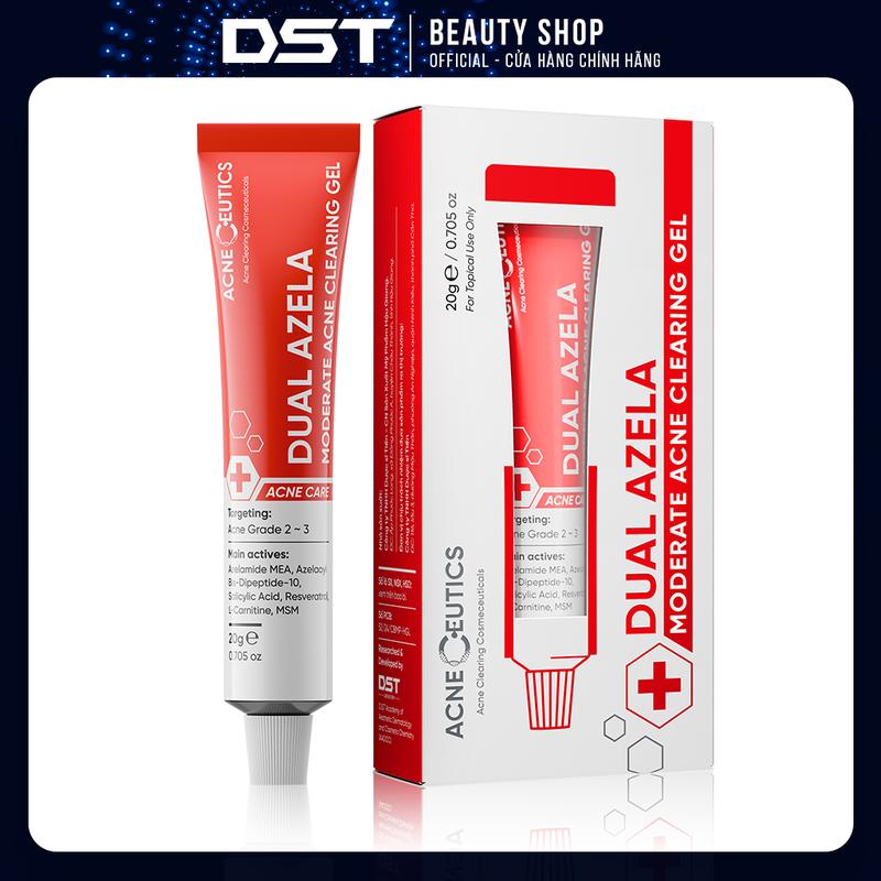 [Dược Sĩ Tiến] AcneCeutics Dual Azela Moderate Acne Clearing Gel - Hỗ trợ giảm và ngăn ngừa mụn - 20g 1
