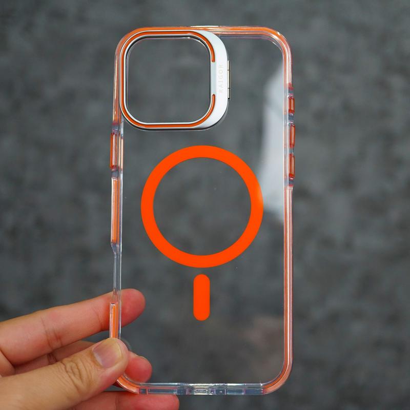 Ốp Lưng Raigo Kiêm Giá Đỡ, Chống Sốc, Khoe Màu Máy, Tích Hợp Magsafe, Bảo Vệ Camera