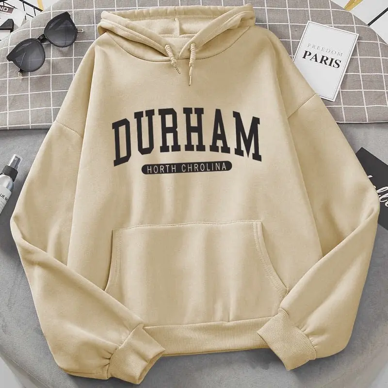 Áo Khoác Hoodie Unisex In DURHAM Có Mũ Chùm Form Rộng Hàn Quốc SL113 2