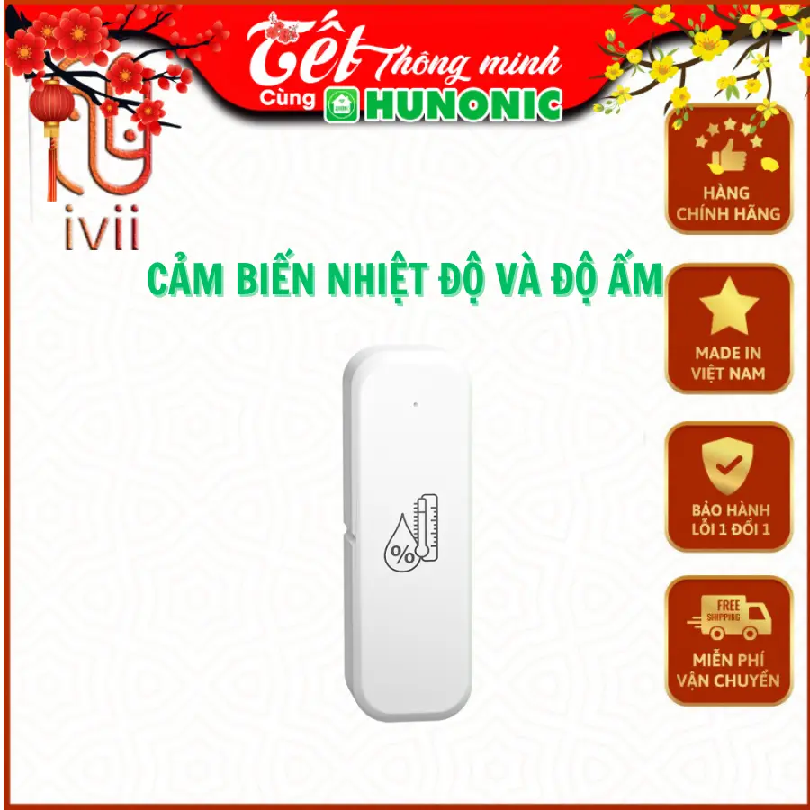 Cảm Biến Nhiệt Ẩm Hunonic –Kiểm Soát Môi Trường Qua Điện Thoại, Tích Hợp Ngữ Cảnh Thông Minh