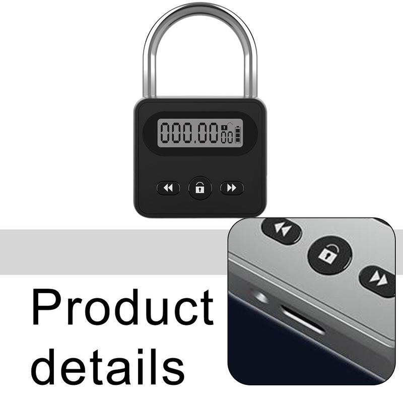 Metal Timer Lock LCD Display Multi Function Electronic Time 999 hour ...