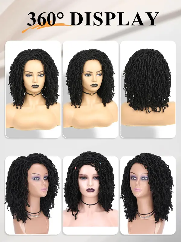 12 Inch Short Wigs for Women, Gorgeous Fluffy Wigs without Bangs, Synthetic Wigs for Party, Daily Use 4