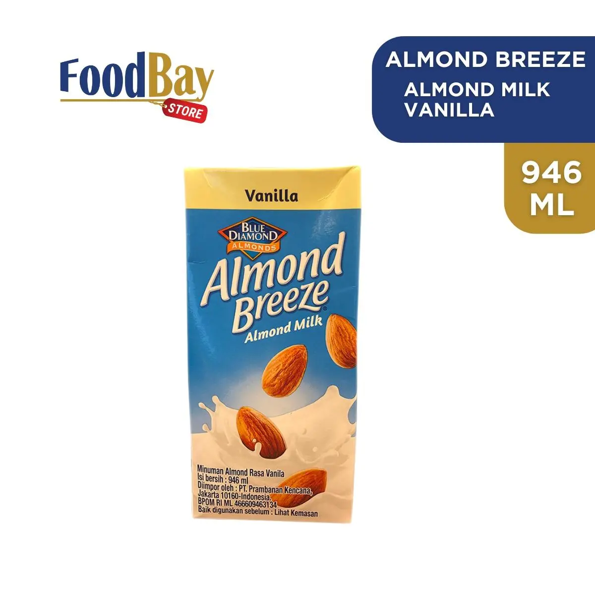 Blue Diamond ALmond Breeze - Vanilla 946 Ml
