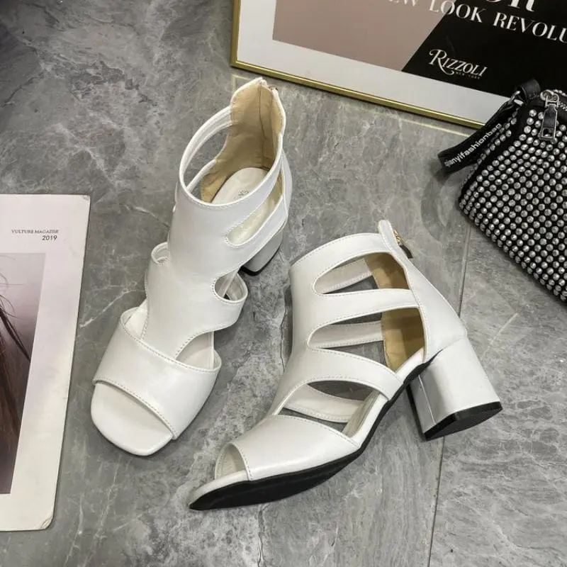 NALADIVA - Ciara Sepatu Sandal Heels 5 cm Block Heels Sandal Gladiator Big size Kekinian Wanita Sendal 1