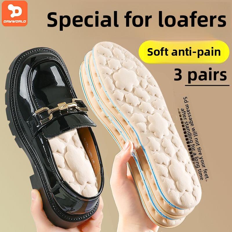 Loafers Special Insole for Women Super Soft Bottom 5D Massage Feeling of Walking on Shit for a Long Time Anti-Pain Not Tired Feet Men Sweat Absorbing and Deodorant 0