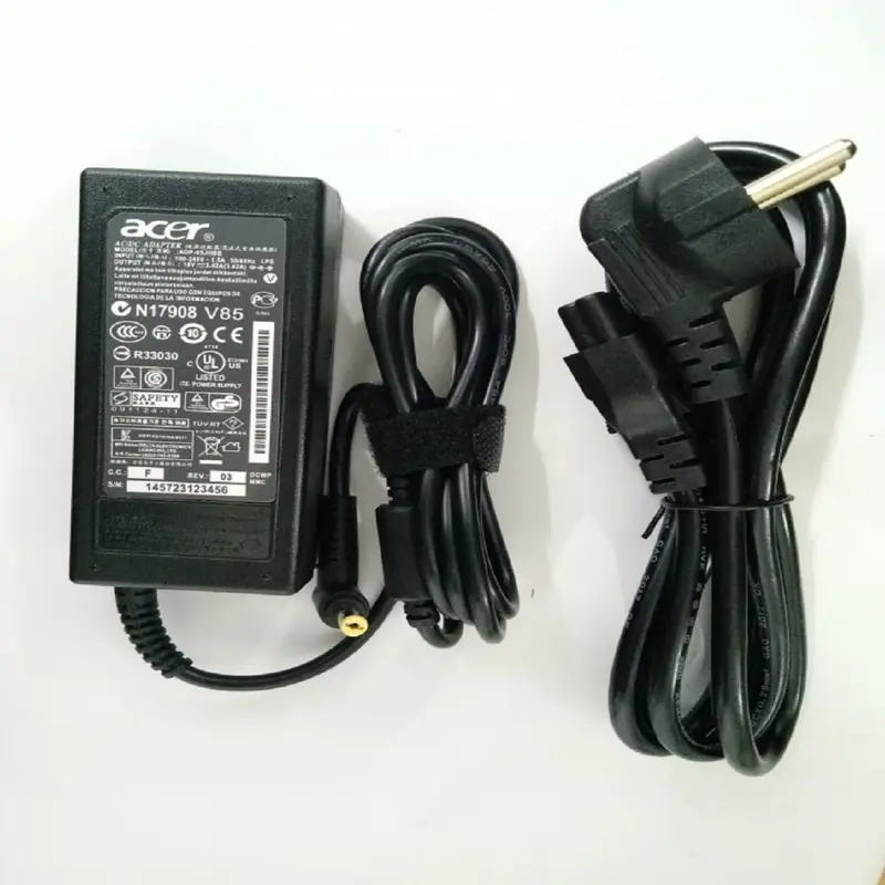 Adaptor Charger ORIGINAL ACER Aspire V5-471 V5-571G V5-571P Laptop Computer Pengisi Daya Dinding 3