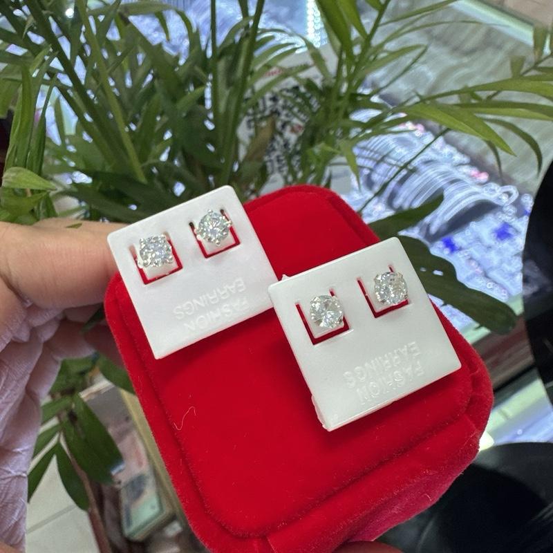 Khuyên nụ đá bạc best saler bên shop 2