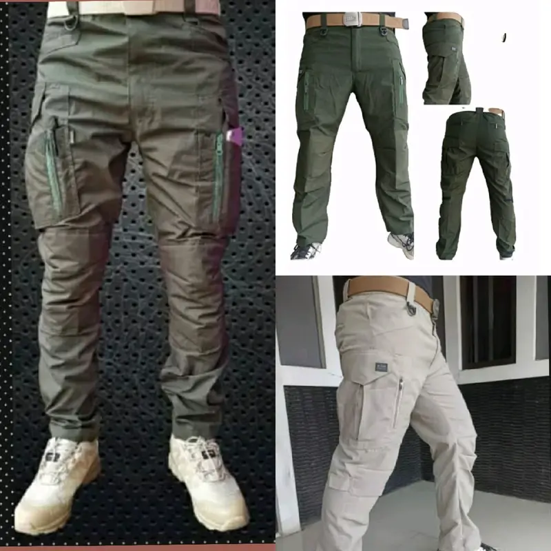 celana tactical cargo wtac panjang celana lapangan celana pdl celana pria celana gunung Low Waist Outdoor Cowok 2