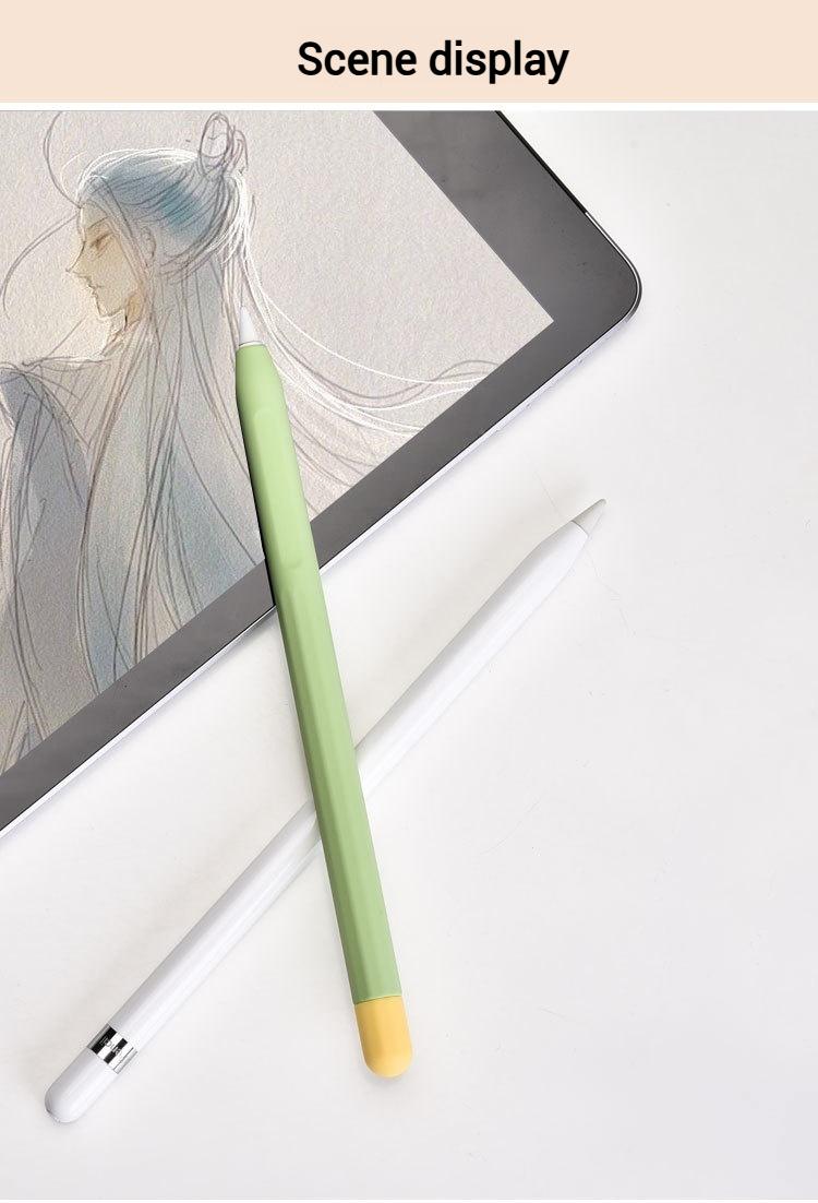 Product Introduction of Capacitive Stylus Silicone Pen Case, Stylus Protective Case, Contrast Color Pen Case, Applicable to Apple Pencil1/2 Generation Capacitive Stylus Stylus Stylus, Anti-Slip and Anti-Fall Computer Magnetic Tablet Smartphone touch screen 11