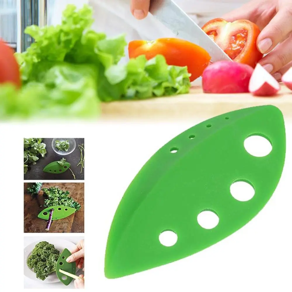 1PC Kitchen Vegetable Tools Kale Chard Collard Greens Herb Stripper Looseleaf Rosemary Thyme Loose Leaf Herb Stripper OK 0398