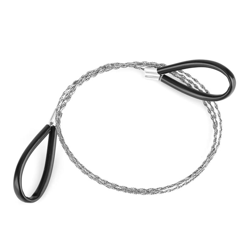 Cưa dây khẩn cấp, Dụng cụ cưa xích bằng tay kim loại, 74cm, Thích hợp để cắm trại, câu cá, leo núi 5