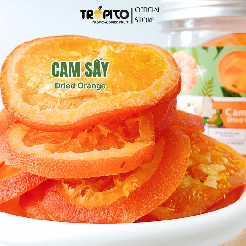 Cam sấy dẻo- Mứt cam sấy dẻo không đường loại đặc biệt - giàu vitamin và chất xơ  Snack Ăn Vặt Food chua ngọt đồ ăn nhẹ khô Nho Thức Ăn