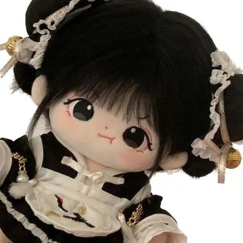 【Bingo】Đồ chơi nhồi bông 20cm, búp bê bông [quà tặng ngẫu nhiên 1 váy] búp bê bằng xương, dễ thương và xinh xắn, món quà mà các bé gái thích（0135） 4