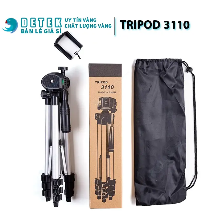 Tripod TF 3110 kèm kẹp điện thoại Selfie 0