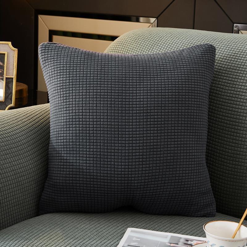  Vỏ gối sofa vải nhung gân Decor home sh bọc gối tựa sofa 45x45 hình vuông co giãn mềm mại dem ghe ga bọc ghế sofa 