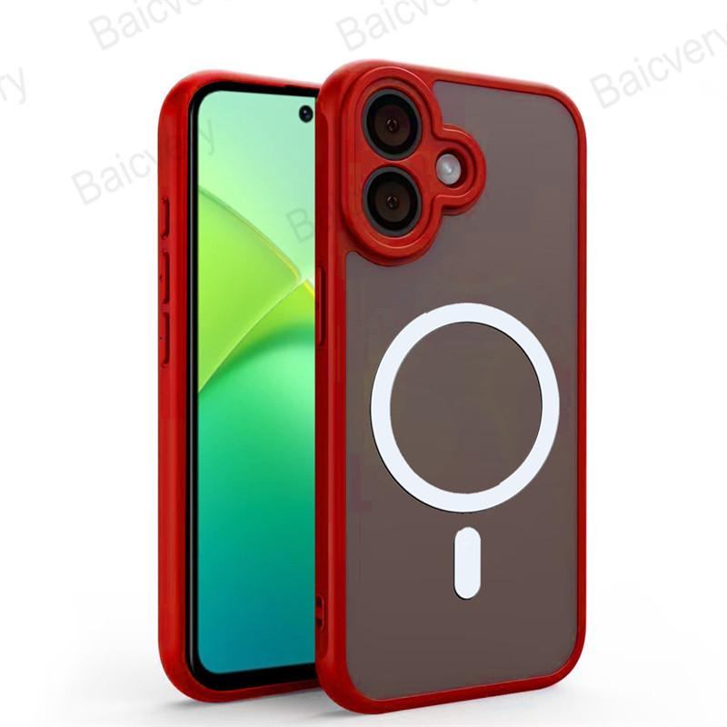 เคสแข็งแบบด้าน, สำหรับ Samsung Galaxy A06 5G และ 4G / A07 4G 5G, พร้อมสติ๊กเกอร์ชาร์จไร้สาย