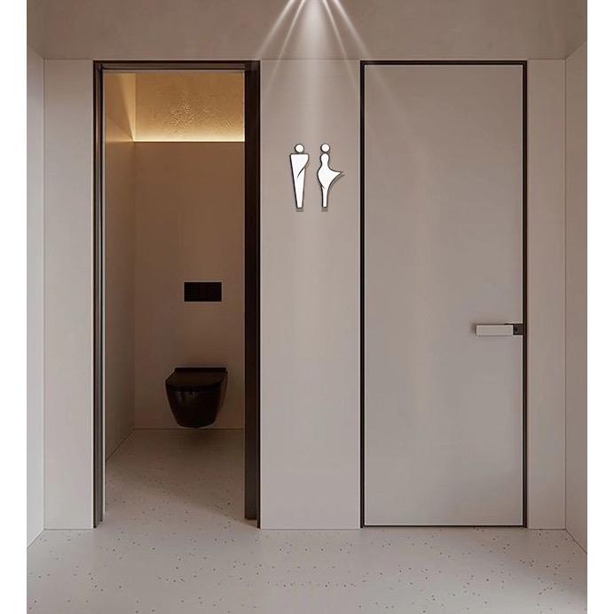 Product Introduction of Icon wc nam nữ, dán phòng vệ sinh, phong cách hiện đại 2