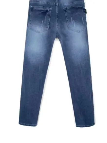 (JD 094) Quần Jean Nam Màu Xanh Sướt Nhẹ Basic Dễ Phối Đồ Chất Vải Jean Denim Cao Cấp Co Dãn 4 Chiều From Dáng Skinny & Slim Fit Pants Menswear Có Túi quanjeans  namsale 2