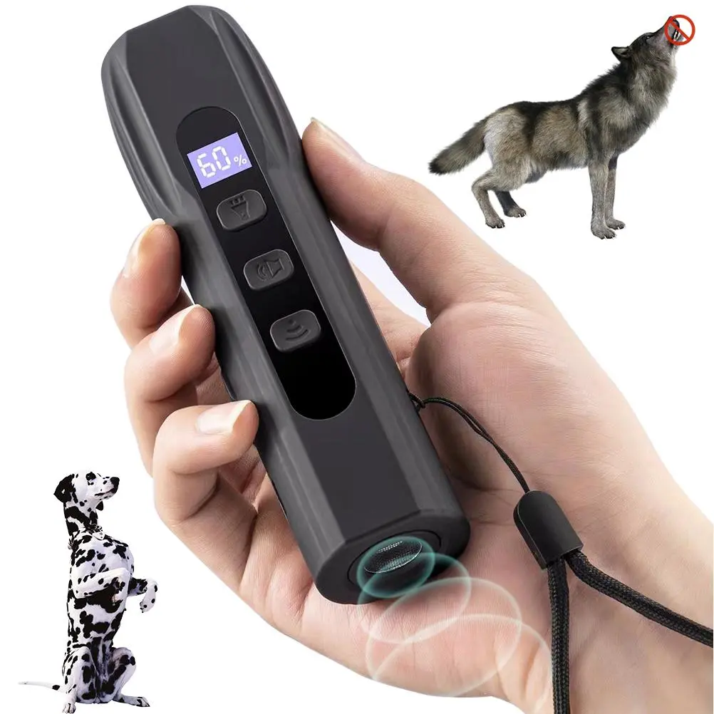 Rechargeable Ultrasonic Dog Barking Control Device, Portable Handheld Dog Training Tool, Pet Behavior Aid, Dog & Cat Accessories