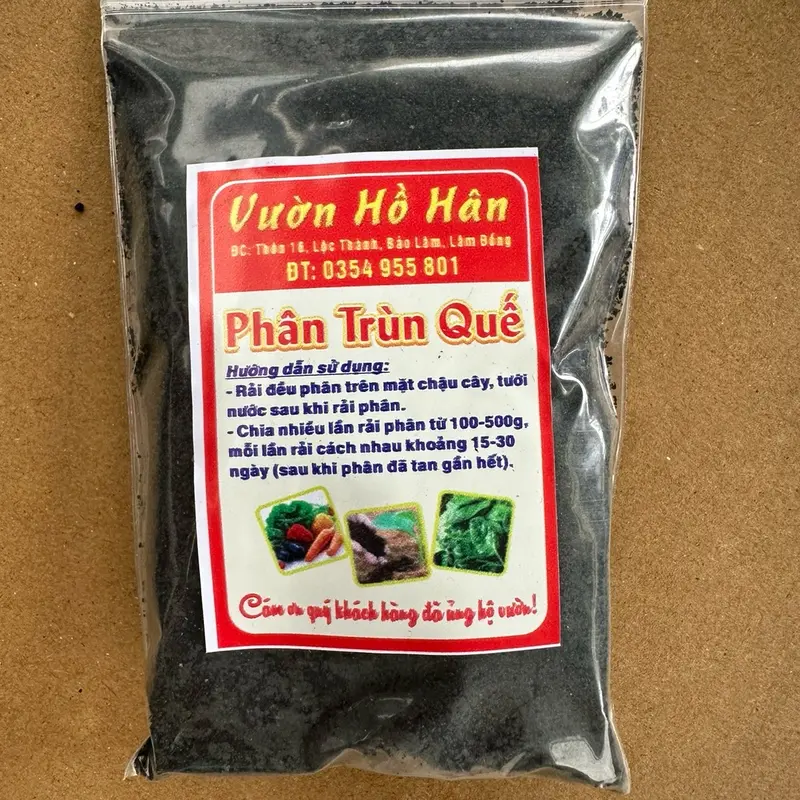 Phân trùn quế 80g, phân bón hữu cơ, phân bón cây trồng giúp cây trồng phát triển tốt 1