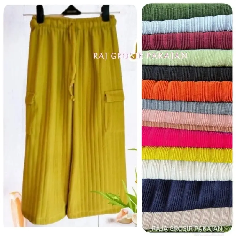 Celana Kulot Kargo Hornet Knit Anak 0