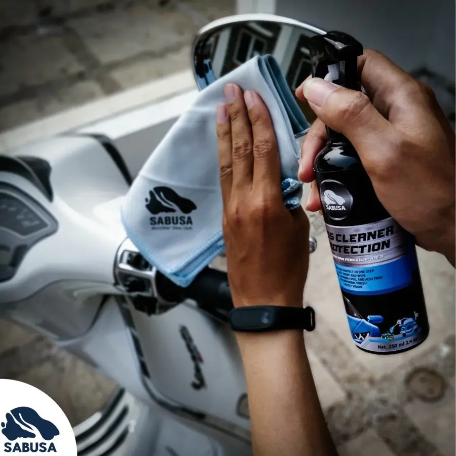 Pembersih pengkilap kaca mobil talas sabusa glass cleaner & protection