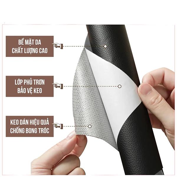 Miếng dán, Vá lỗ ghế sofa/ xe máy, xe hơi bằng da PU siêu bền, Chất liệu da cao cấp, chống bong chóc, trầy xước