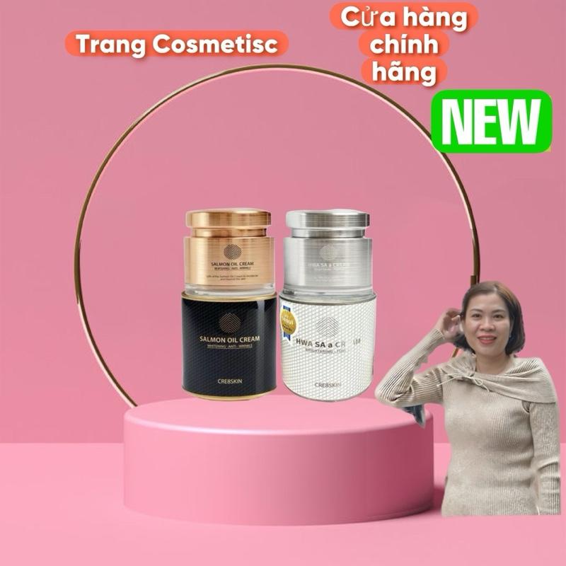 Kem dưỡng cá hồi Cre8Skin Salmon Oil Cream 80G của Hàn Quốc cá hồi ngày / đêm