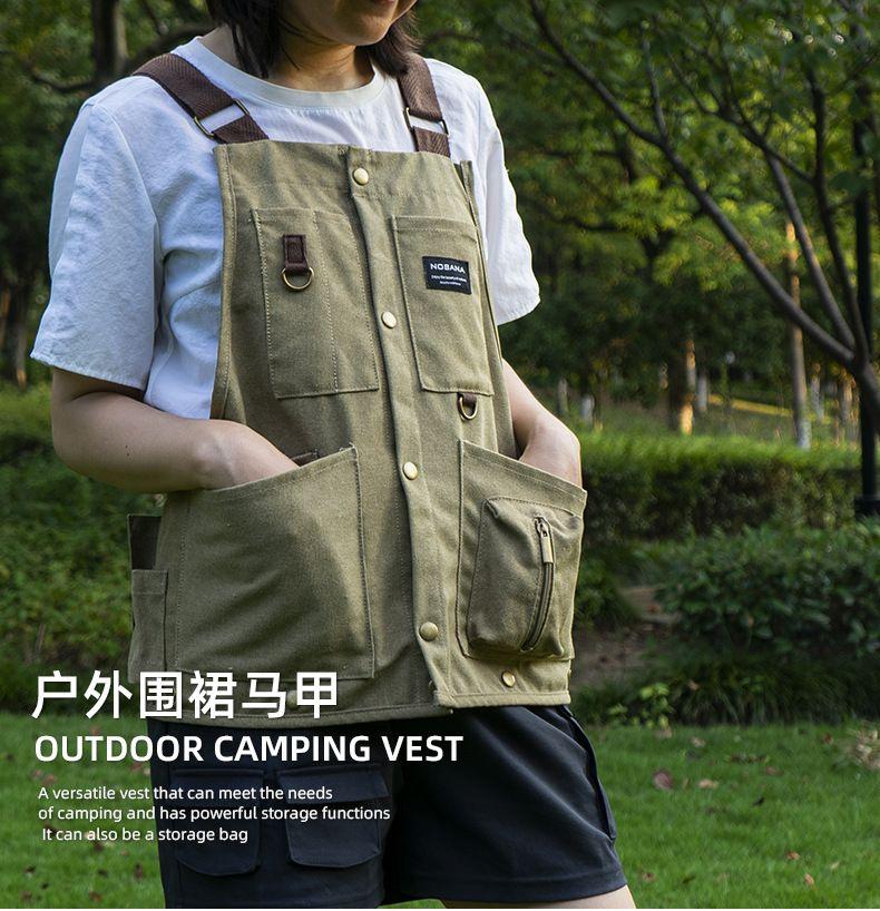 Product Introduction of Nobana New Outdoor Camping Vest Camping Men and Women Casual Multi-Functional Aprons Fishing Photographical Vest Coat Menswear Tops Tropical Bestie Human Gilet Waistcoat Lingerie 2