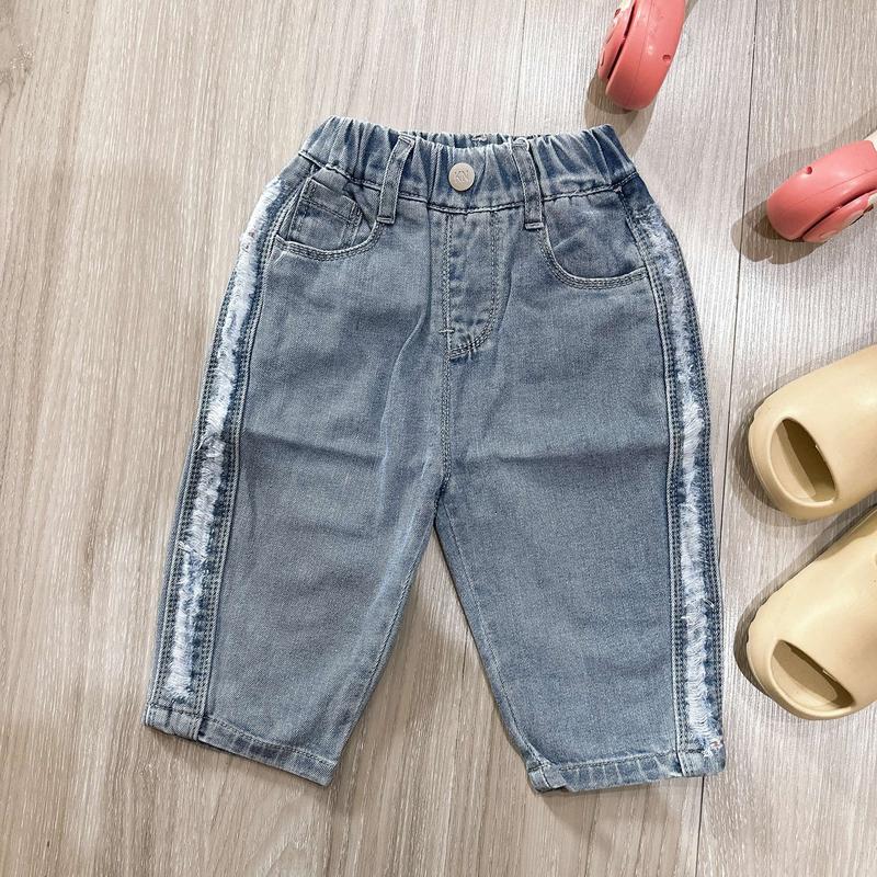 [MẸ THÓC] quần bé trai bé gái : quần lửng dài dáng ôm trơn tua rua dọc sườn quần MÃ 367 hàng QCCC by KID CLOTHING