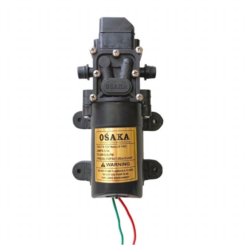  Máy bơm nước  phun sương mini OSAKA 12v Áp lực cao - Bơm tăng áp mini 12v 