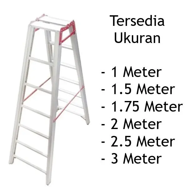 TANGGA LIPAT ALUMINIUM 2.5 METER 250CM TANGGA CALTEX ALUMUNIUM 2,5M 1