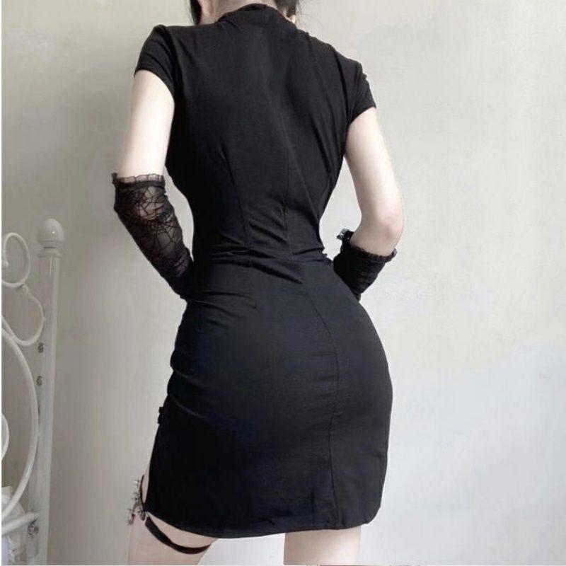 Product Introduction of Đầm Sườn Xám Cách Tân Phong Cách Retro Cho Nữ Dress Váy 11