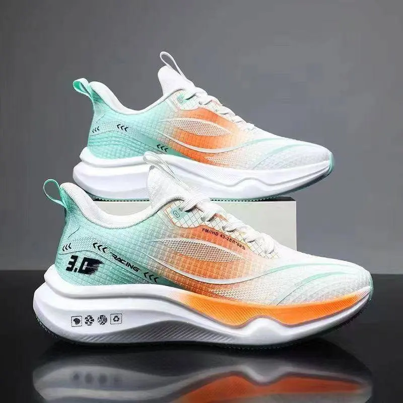 Men's Running Shoes Breathable Mesh Shock Absorption Soft & Lightweight Sole Suitable for Students and Outdoor Activities