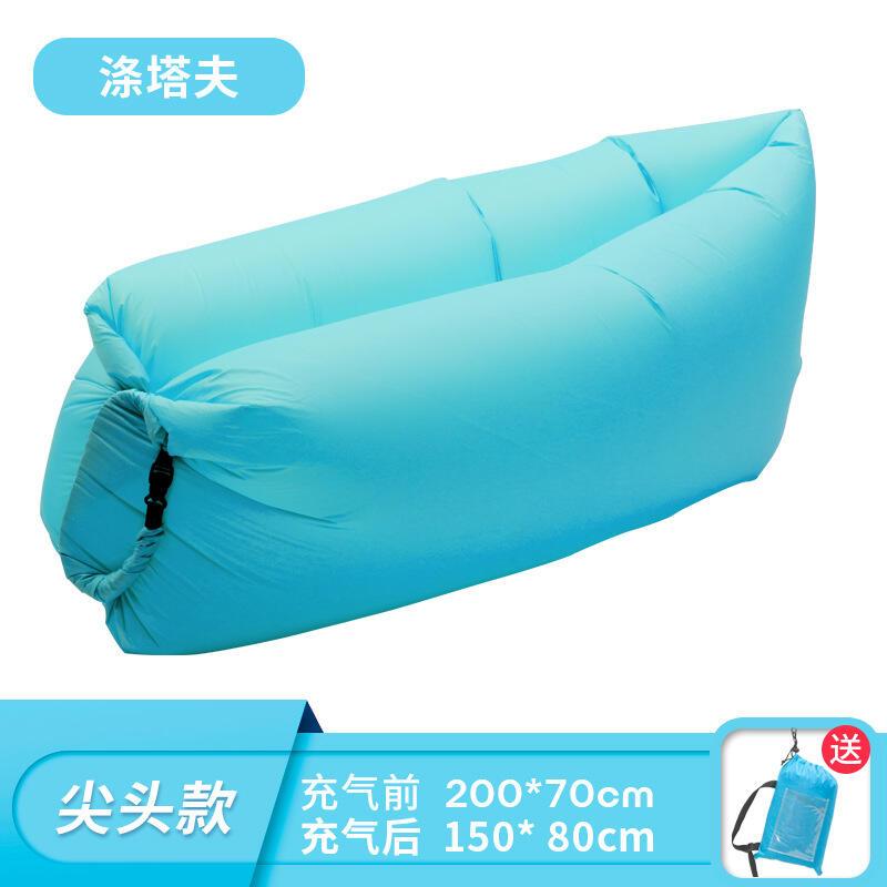Pillow style outdoor portable lazy air sofa, foldable inflatable bed, sleeping bag 6
