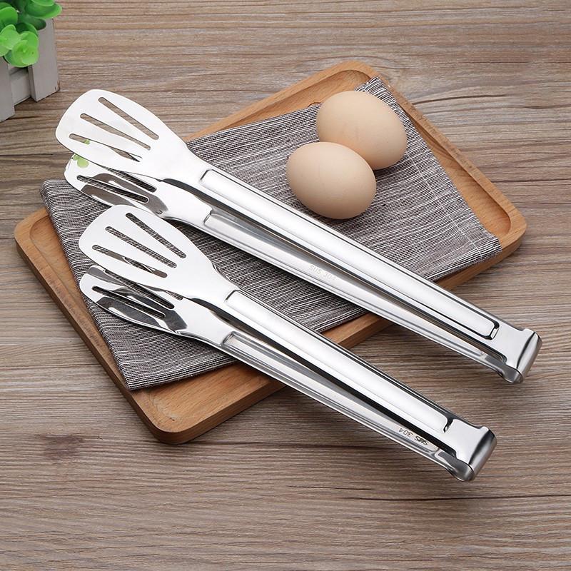 Kẹp Gắp Inox Gắp Bánh Thức Ăn, Nướng Thịt Dài 23CM