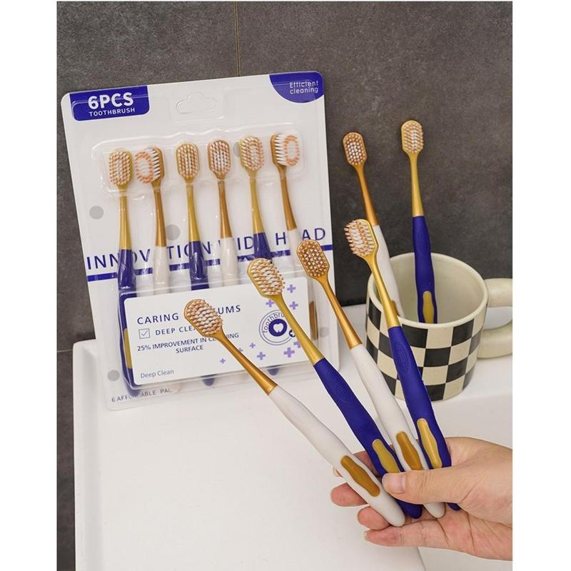 Product Introduction of 6/12/18Pcs New Ultra Soft Toothbrush Wide Head Ultra-Fine Bristles Household Toothbrush Set Anti-Slip Handle Deep Cleaning Oral Hygiene Daily Gum Health 29