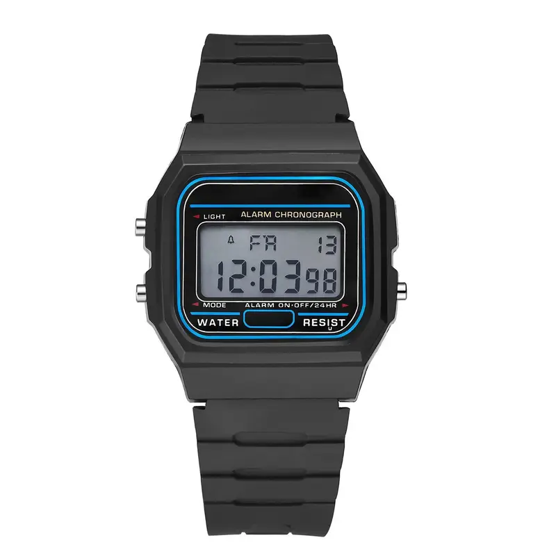 Product Introduction of Watch  LED Digital Watches Man Sports Military Wristwatches Vintage Silicone Wristband Electronic Clock Reloj Hombre 6