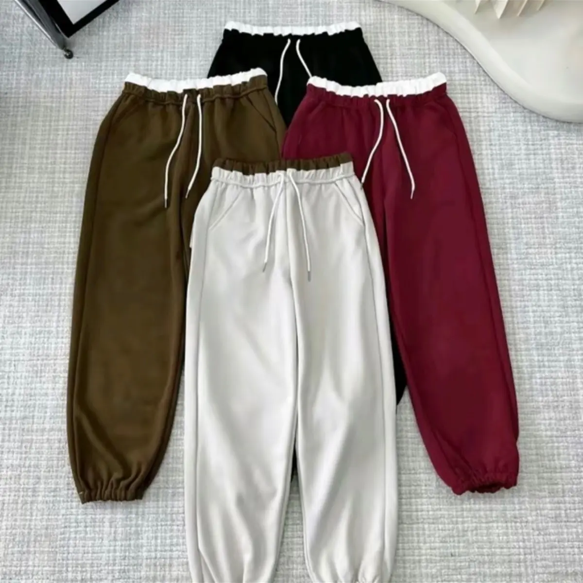 Quần Jogger Nữ Bo Gấu Cạp Phối Màu Siêu Hót Mã 023