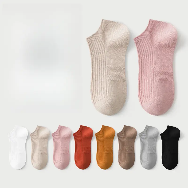 Women's Boat Socks Summer Thin Combed Cotton Odor-resistant Women's Socks Solid Color Versatile Anti-pilling Short Socks Low-cut Socks Wholesale
